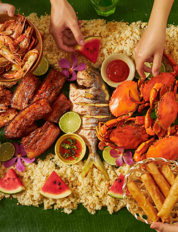 Filipino Family Eating
