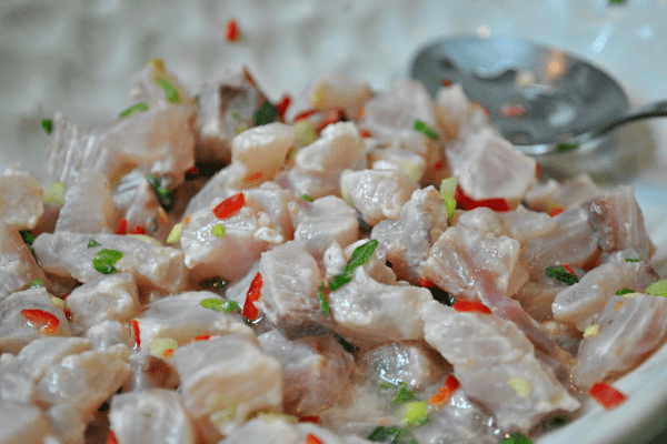 Kinilaw, a typical Visayas and Mindanao Dish