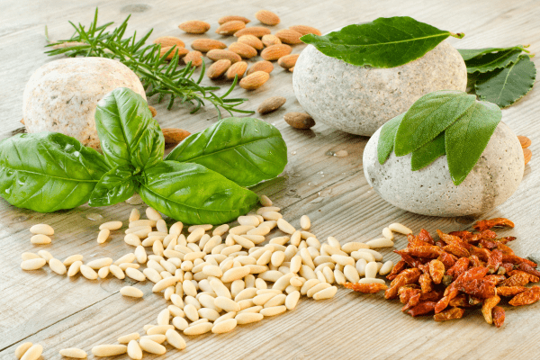 Assortment of herbs and spices