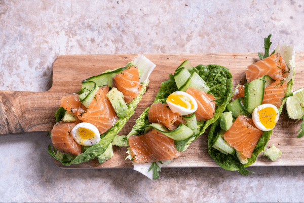 Smoked Salmon, Avocado, and Cucumber