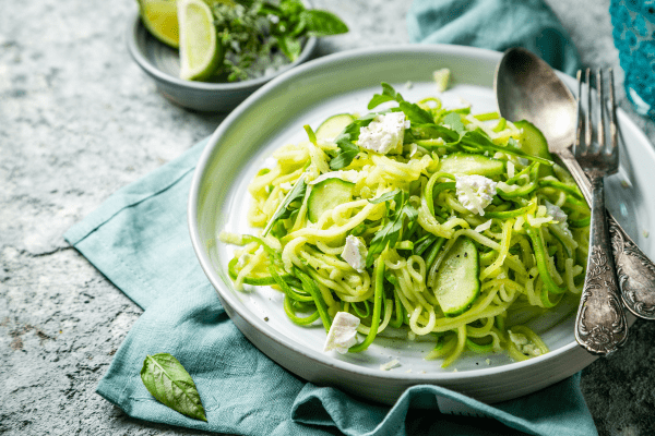 Zucchini Noodle Caprese